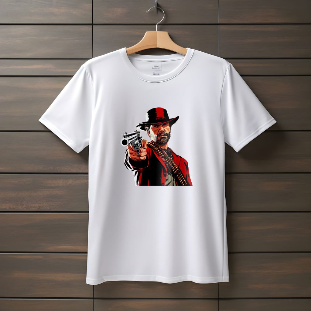 تیشرت با طرح بازی Red dead redemption (طرح ۲)
