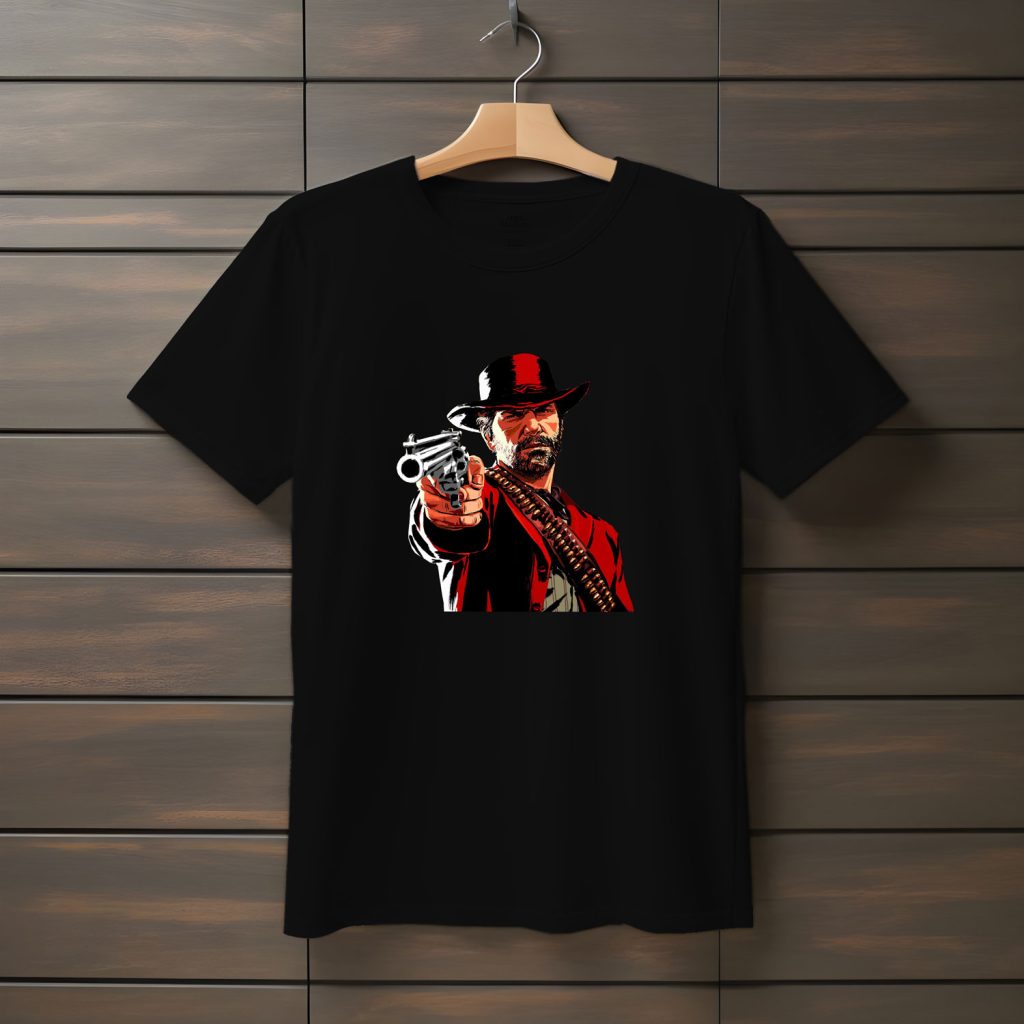 تیشرت با طرح بازی Red dead redemption (طرح ۲)