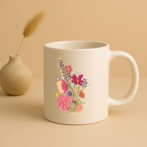 ماگ با طراحی متن انگیزشی شادی یه جایی توی درونته | رض | فراموشی