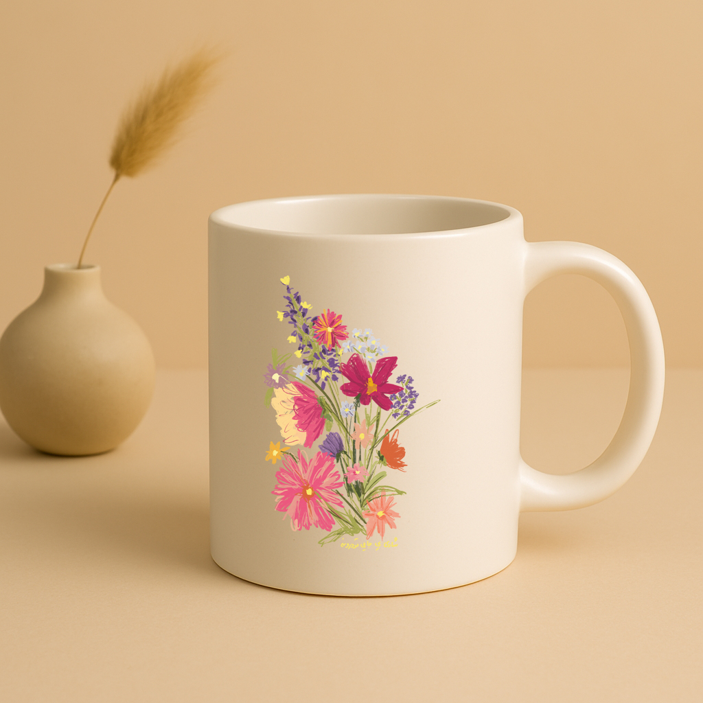 ماگ با طراحی متن انگیزشی شادی یه جایی توی درونته | رض | فراموشی